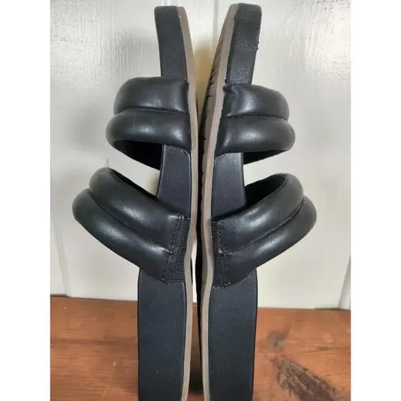 Vionic Mayla Black Puffer Strap Slide Sandals - Women's Size 11 - Picture 7 of 8